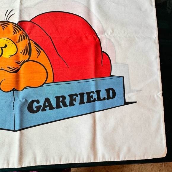 Vintage Garfield Cat 1978 Twin Flat And Fitted Sheet and 1 Pillow Case set - Picture 3 of 16